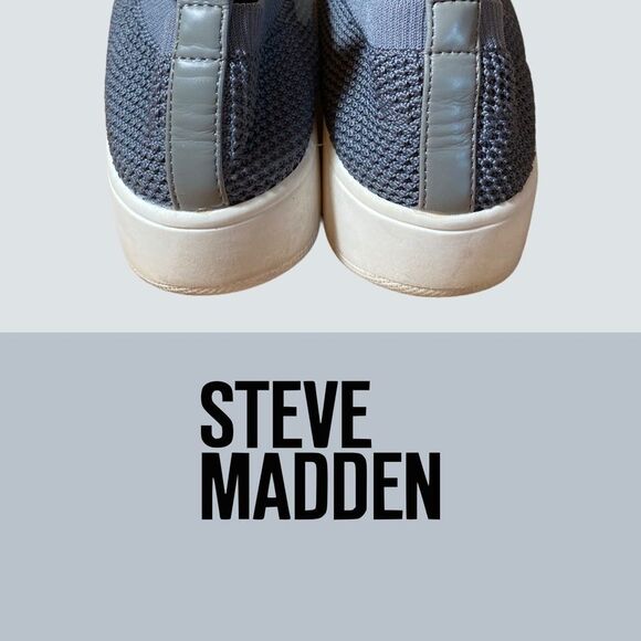 Steve Madden Women's Grey Stretch Loafers 7 - Picture 4 of 5